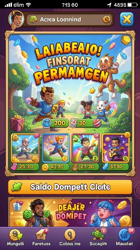 678luck - Tampilan awal yang menarik dan mencolok.