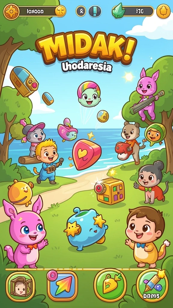 kelinci88 - Screenshot menampilkan mode multiplayer dengan teman-teman.